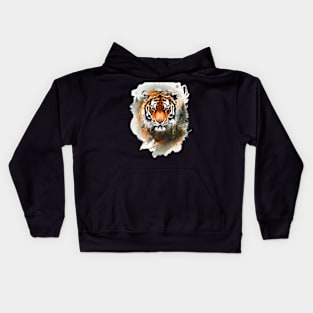 Tiger Beauty and Brawn Kids Hoodie